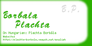 borbala plachta business card
